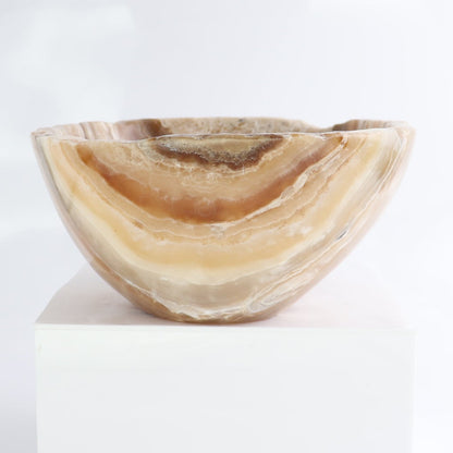Mexican Onyx/Calcite Bowl 10"