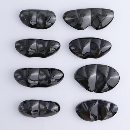 Rainbow Obsidian Heart Pairs Set of 8 - Expert Wholesale and Supplier of Wholesale Crystals & Bulk Gemstones, ["Hearts","Mexico","Rainbow Obsidian"]