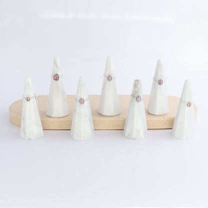 Phosphosiderite Rings Set of 7 (Ring Holders Not Included) - Expert Wholesale and Supplier of Wholesale Crystals & Bulk Gemstones, ["Phosphosiderite","Ring","rings","sterling silver"]