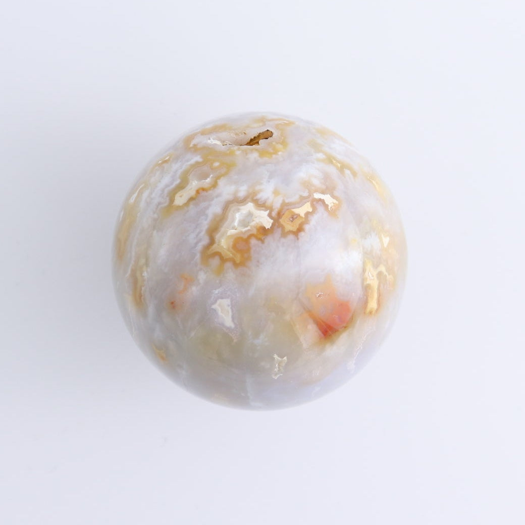 One Sphere Chalcedony Agate | Mi Esperanza Minerals | Supplier of Crystals and Onyx