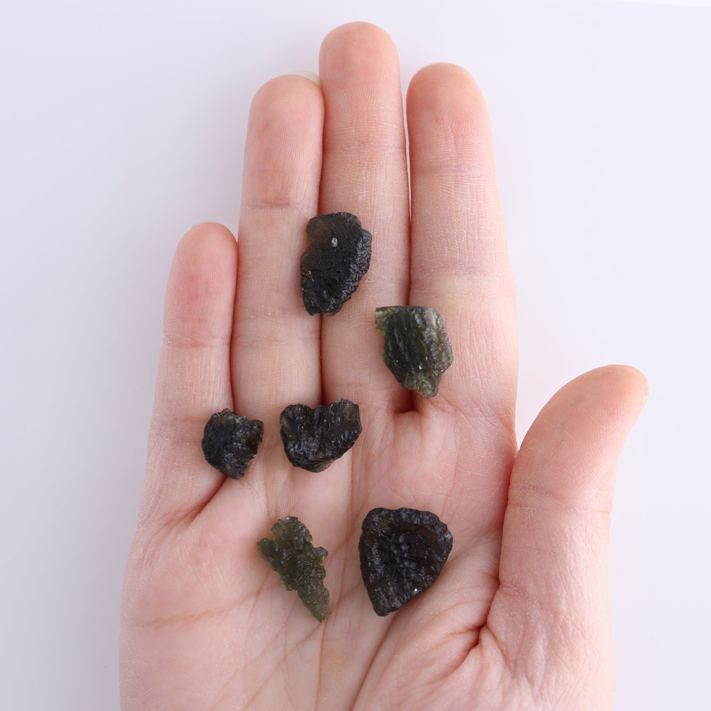 Moldavite Pieces Set of 6