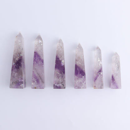 Amethyst Obelisks Set of 6 - Expert Wholesale and Supplier of Wholesale Crystals & Bulk Gemstones, ["Amethyst","Brazil","Obelisk"]