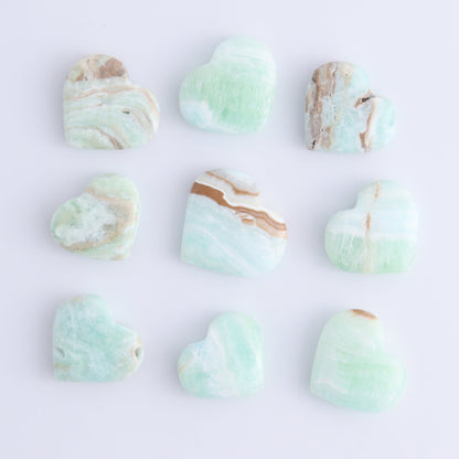One Caribbean Calcite Little Heart - Expert Wholesale and Supplier of Wholesale Crystals & Bulk Gemstones, ["Calcite","Caribbean Calcite","Hearts","Pakistan"]