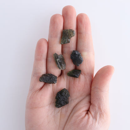 Moldavite Pieces Set of 6 - Expert Wholesale and Supplier of Wholesale Crystals & Bulk Gemstones, ["Czech Republic","Moldavite","Pieces"]