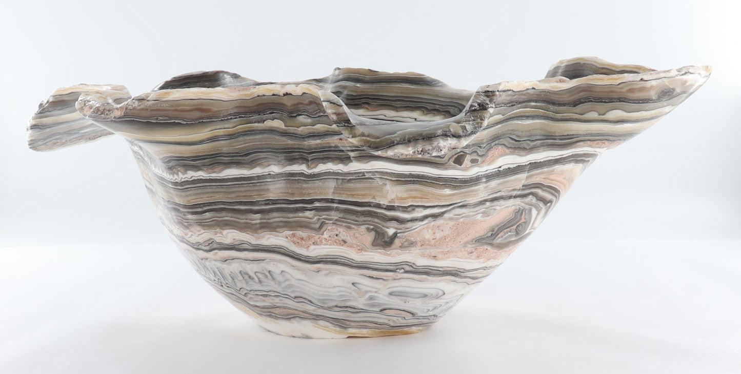 Mexican Onyx/Calcite Bowl 26"