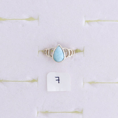 One Larimar Ring - Expert Wholesale and Supplier of Wholesale Crystals & Bulk Gemstones, ["India","Larimar","Ring","sterling silver"]