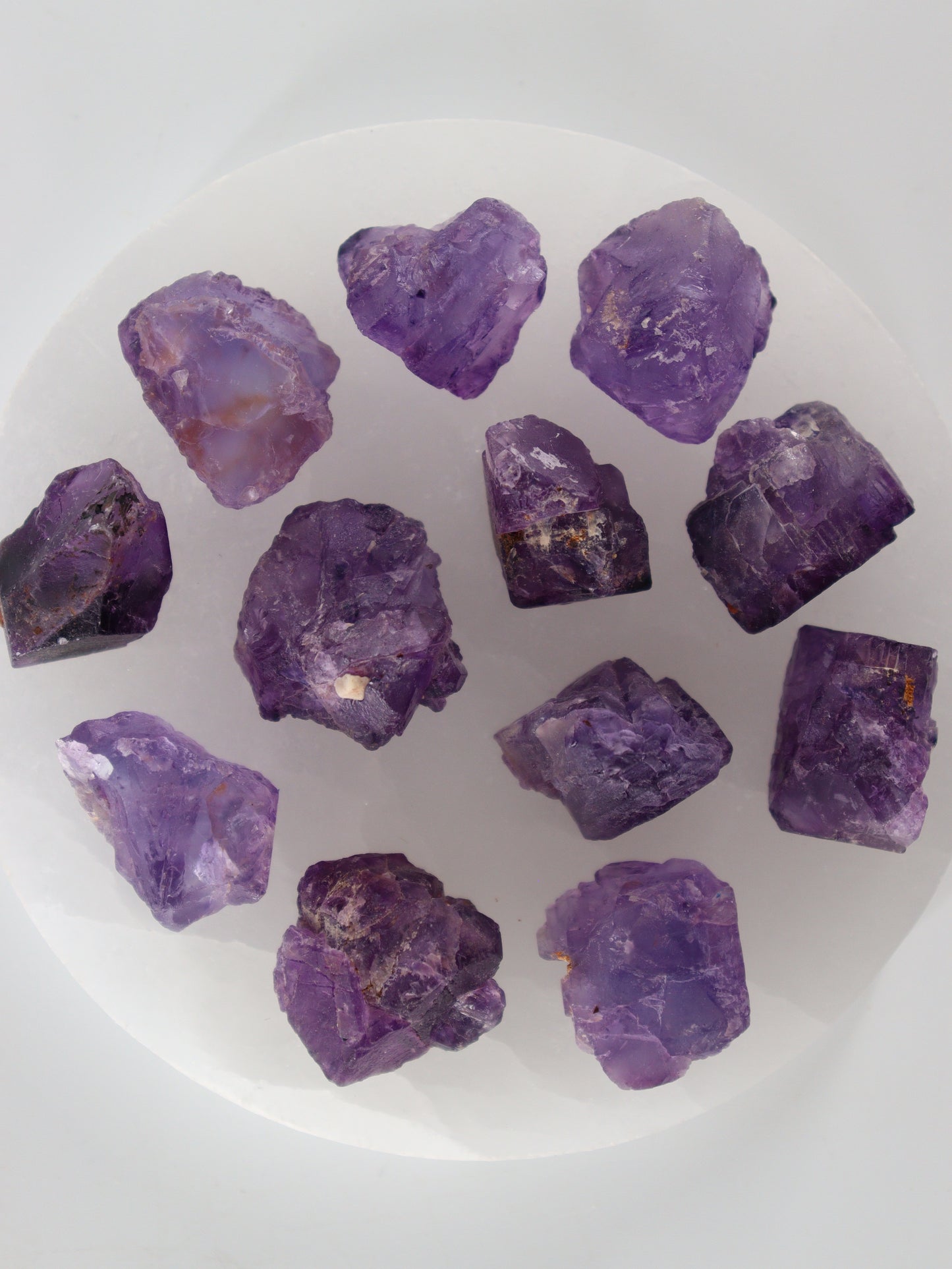 Rough Fluorite Set of 12