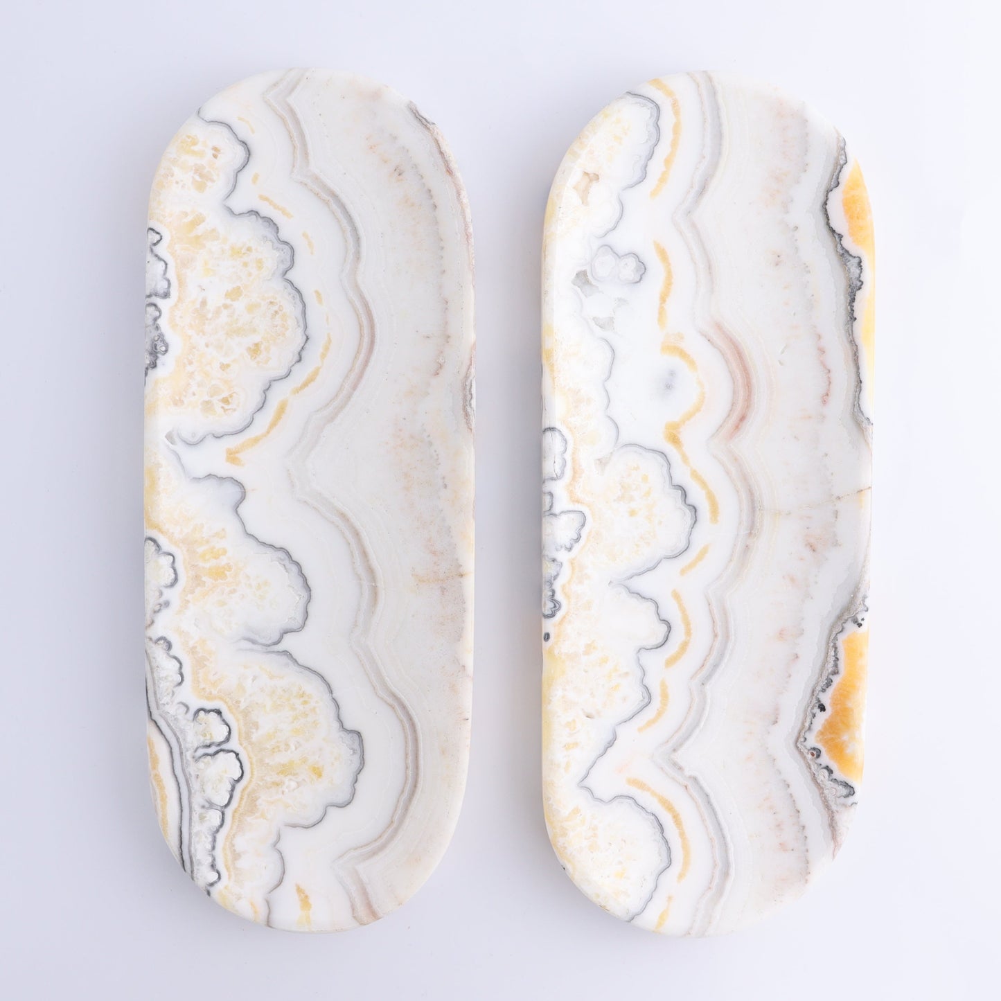 One Oval Dish Mexican Onyx/Calcite White Zebra - Expert Wholesale and Supplier of Wholesale Crystals & Bulk Gemstones, ["Calcite","Catalog Onyx","Decorative Dish","Mexico","onyx"]