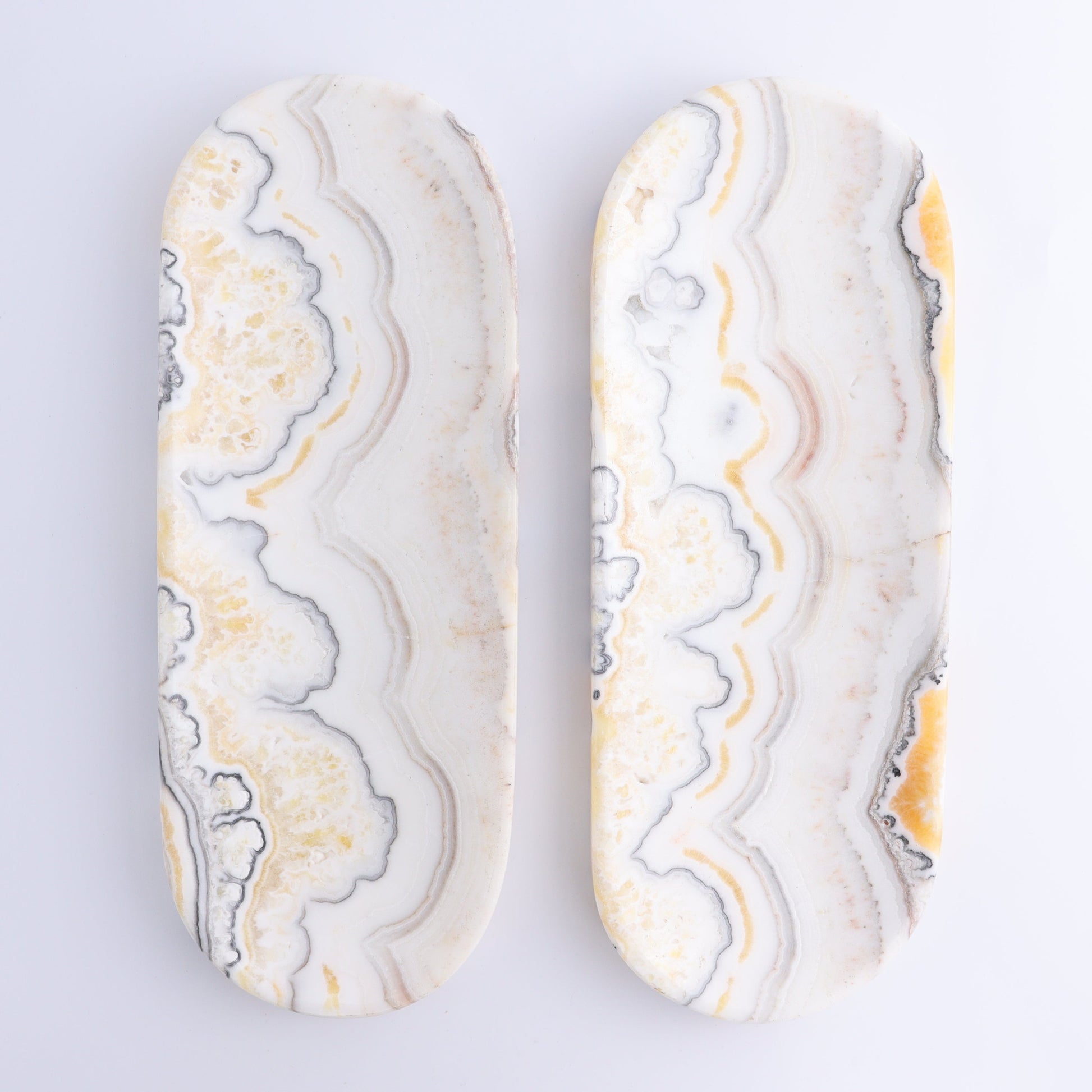 One Oval Dish Mexican Onyx/Calcite White Zebra - Expert Wholesale and Supplier of Wholesale Crystals & Bulk Gemstones, ["Calcite","Catalog Onyx","Decorative Dish","Mexico","onyx"]