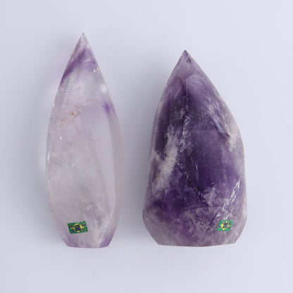 Imperfect Amethyst Flames Set of 6 - Expert Wholesale and Supplier of Wholesale Crystals & Bulk Gemstones, ["Amethyst","Brazil","close_30","flames"]