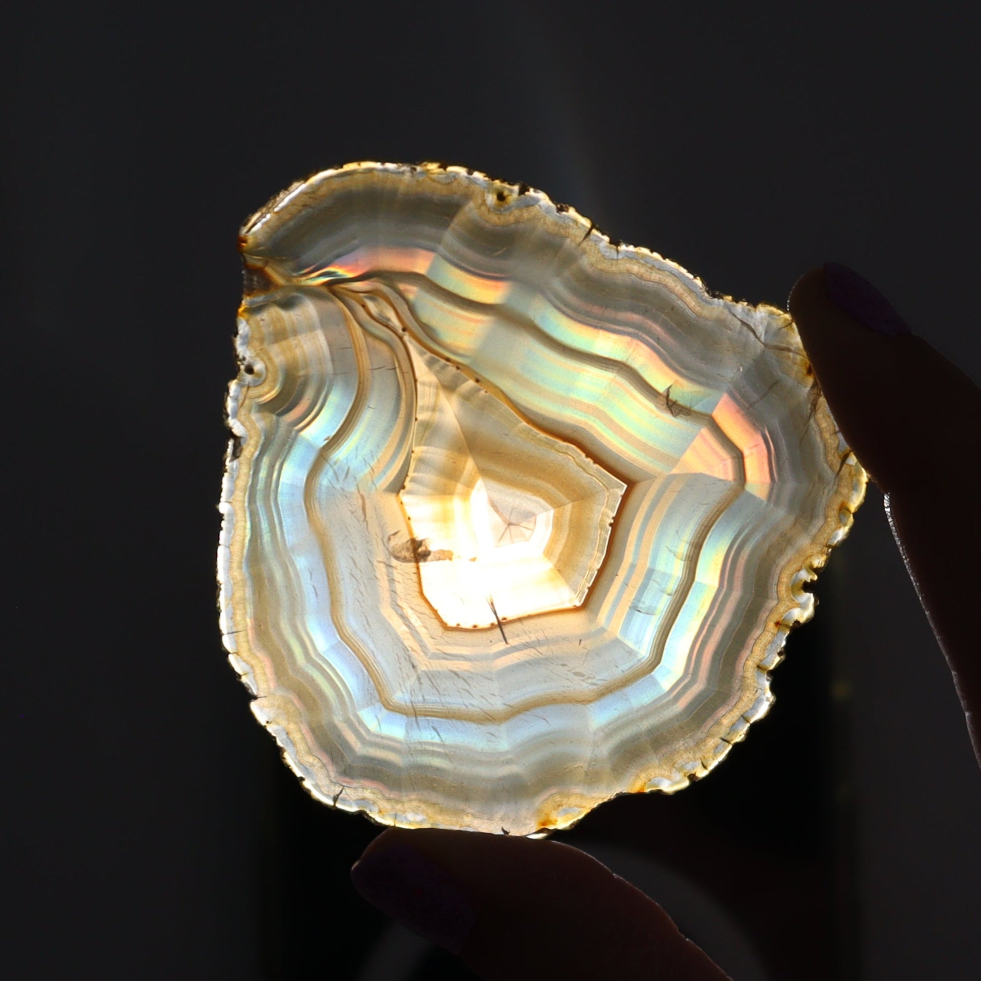 Iris Agate Slices Set of 6 - Expert Wholesale and Supplier of Wholesale Crystals & Bulk Gemstones, ["Agate","Iris Agate","Slices and Slabs"]