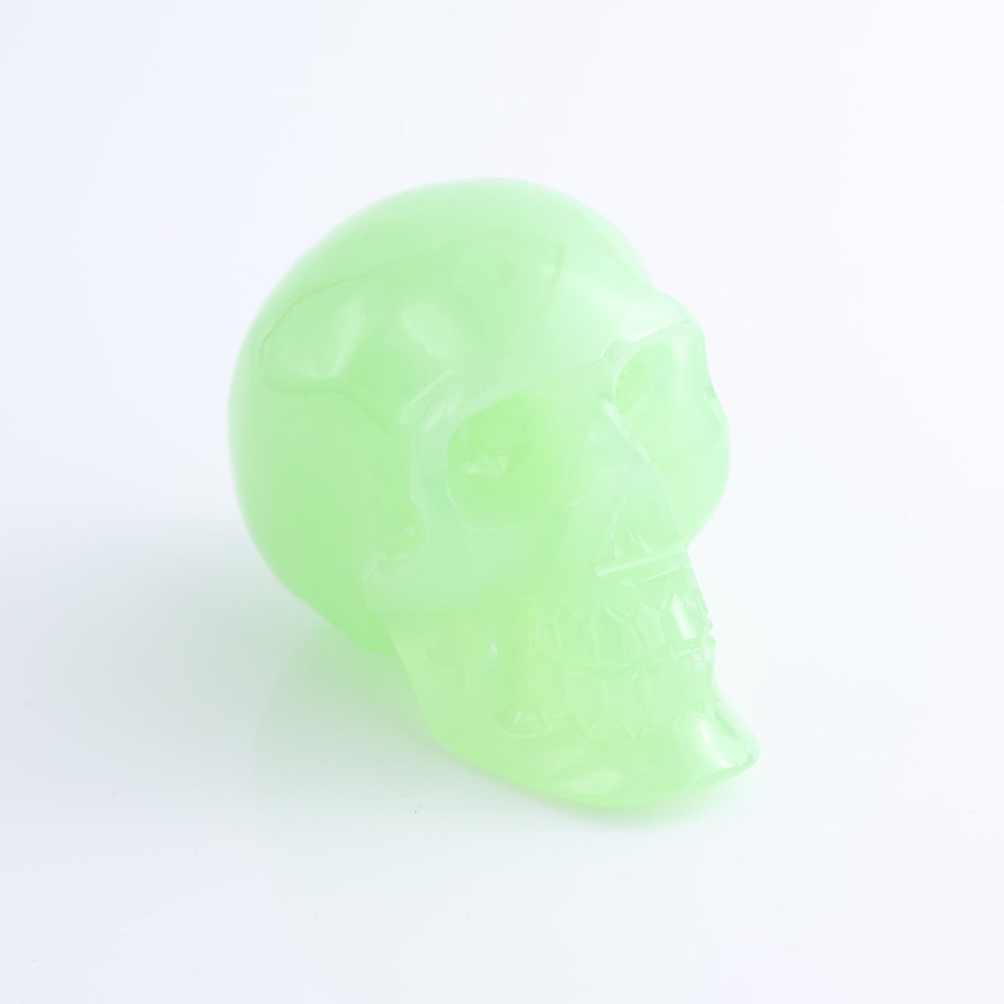 One Large Mexican Green Onyx/Calcite Skull