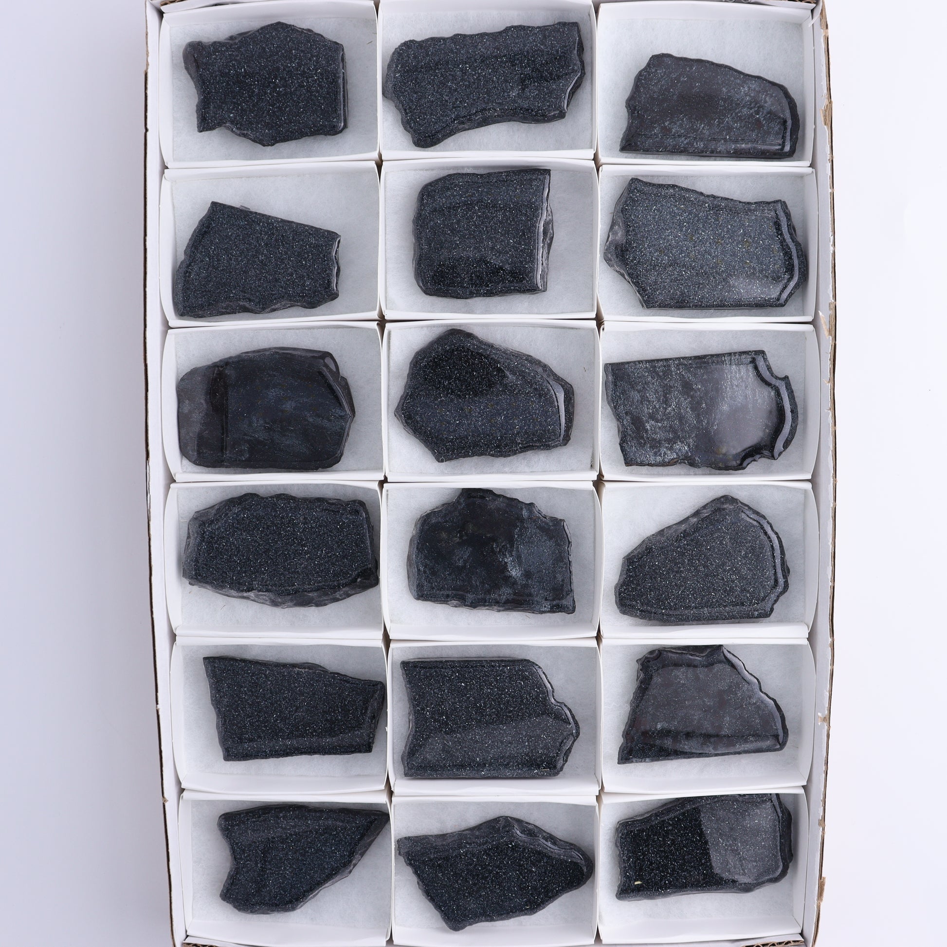 Specularite Flat of 18 - Expert Wholesale and Supplier of Wholesale Crystals & Bulk Gemstones, ["flat","Flats","Specularite","United States"]