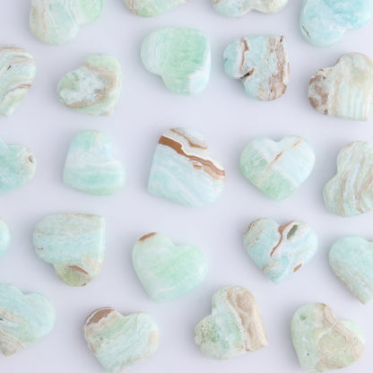 One Caribbean Calcite Little Heart - Expert Wholesale and Supplier of Wholesale Crystals & Bulk Gemstones, ["Calcite","Caribbean Calcite","Hearts","Pakistan"]