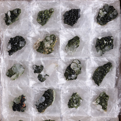 Epidote Set of 20 - Expert Wholesale and Supplier of Wholesale Crystals & Bulk Gemstones, ["epidote","flat","Flats"]