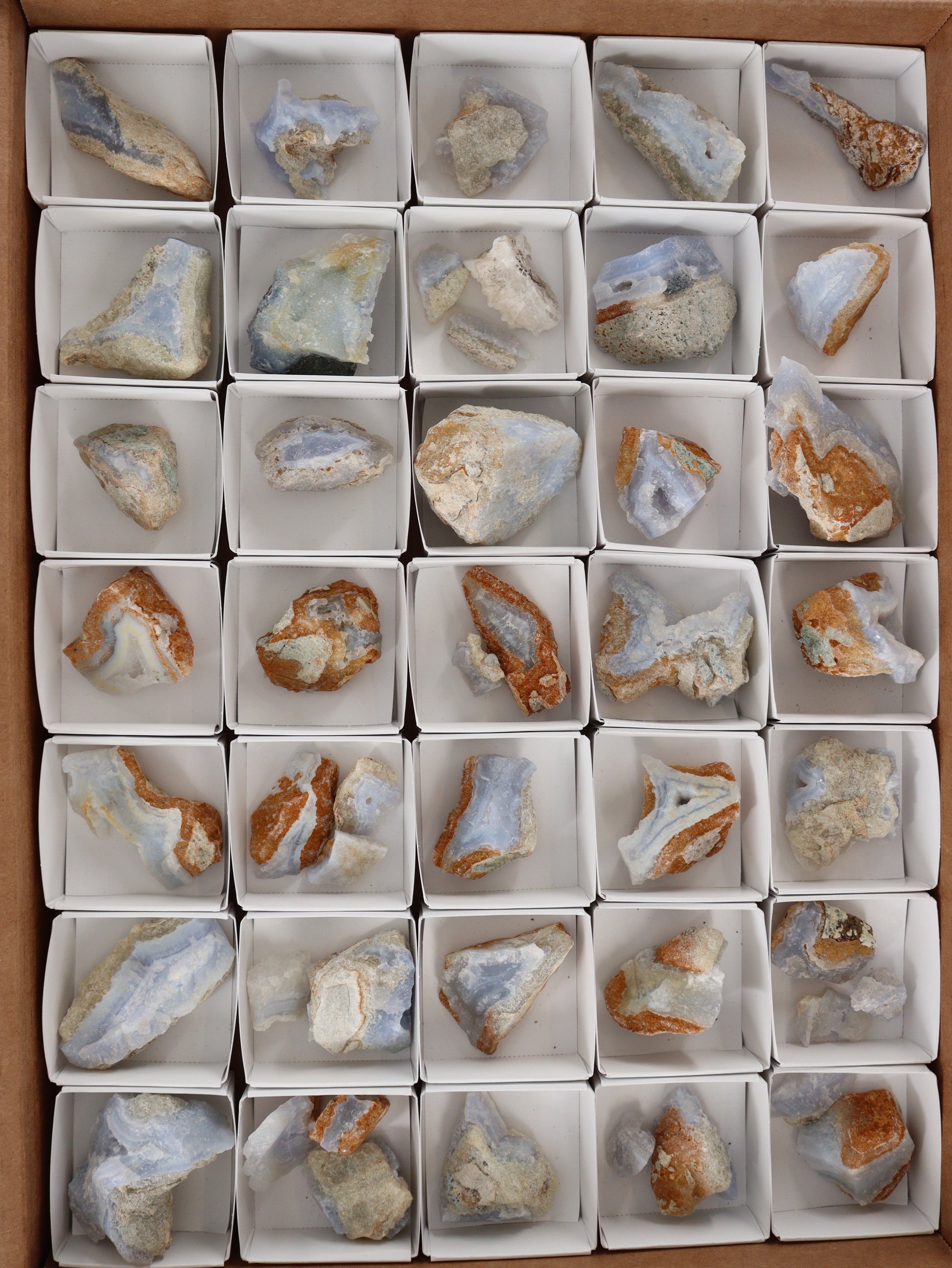 Blue Lace Agate Flat - Expert Supplier of Wholesale Crystals & Bulk Gemstones