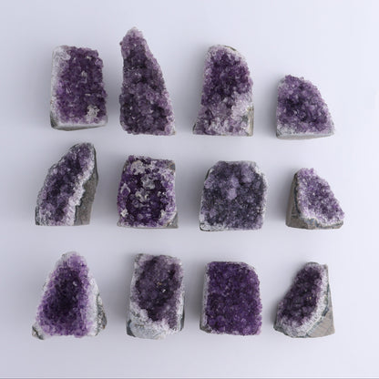 Uruguay Amethyst Cut Base Set of 12 - Expert Wholesale and Supplier of Wholesale Crystals & Bulk Gemstones, ["Amethyst","Cut Base","Uruguay"]