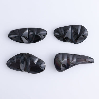 Rainbow Obsidian Heart Set of 4