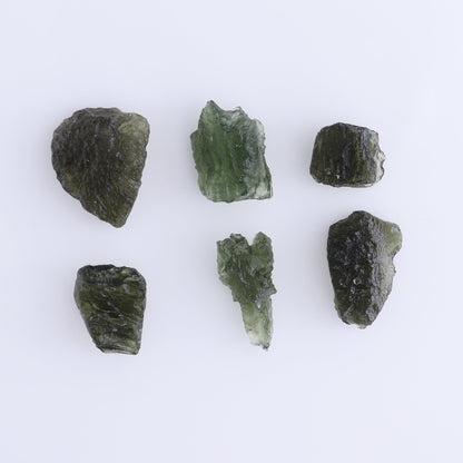 Moldavite Pieces Set of 6