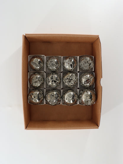 Pyrite Spheres Set of 12