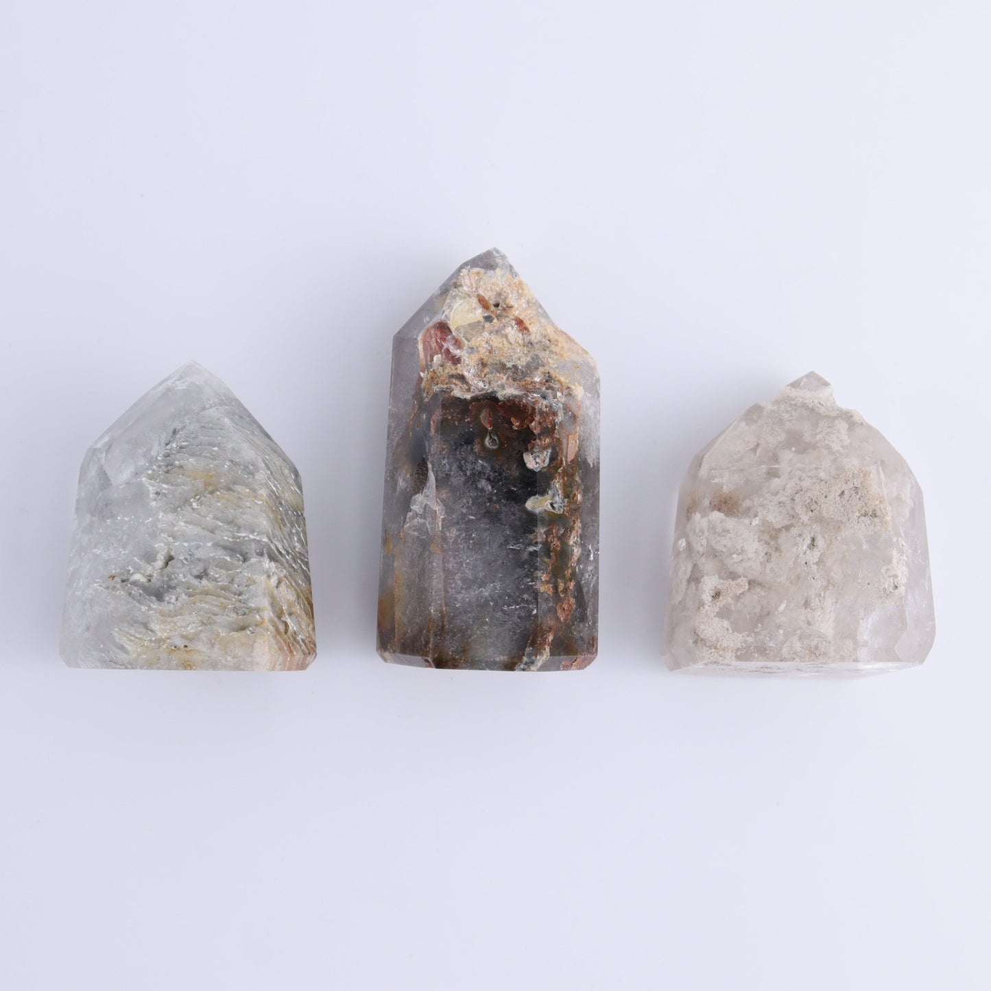 Garden Quartz Towers Set of 20 - Expert Wholesale and Supplier of Wholesale Crystals & Bulk Gemstones, ["Garden Quartz","Quartz","Towers"]