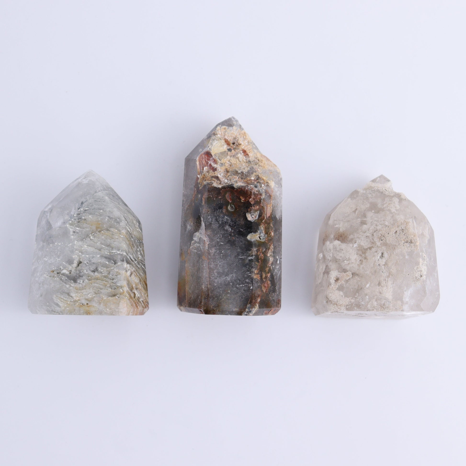 Garden Quartz Towers Set of 20 - Expert Wholesale and Supplier of Wholesale Crystals & Bulk Gemstones, ["Garden Quartz","Quartz","Towers"]
