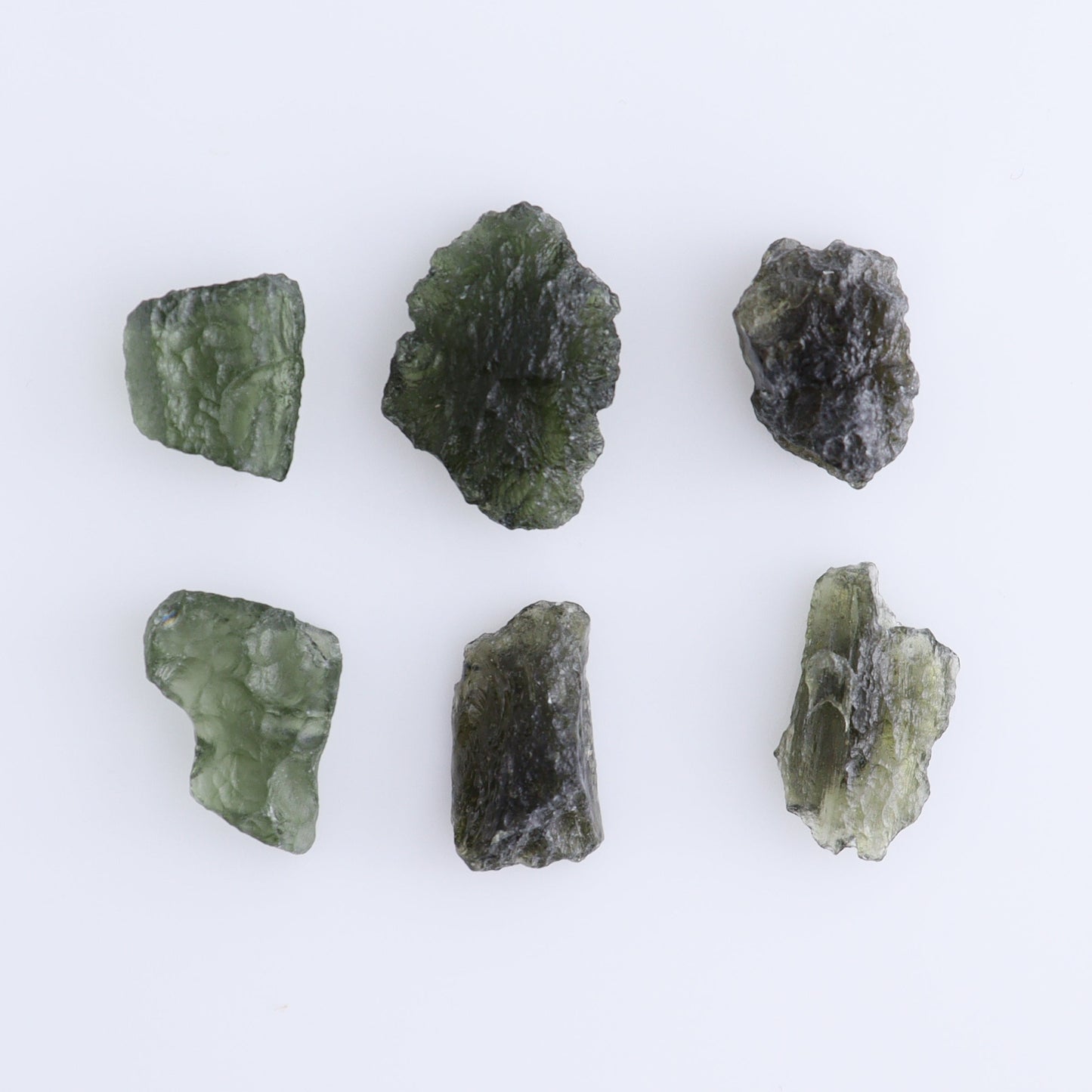 Moldavite Pieces Set of 6 - Expert Wholesale and Supplier of Wholesale Crystals & Bulk Gemstones, ["Czech Republic","Moldavite","Pieces"]