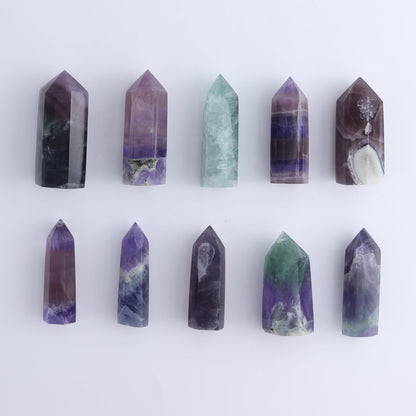 Lavender Fluorite Towers Set of 10