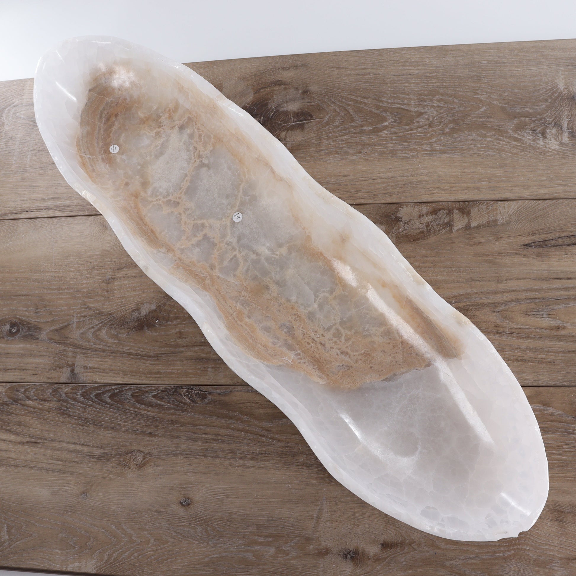 Mexican Onyx/Calcite Canoe Bowl - Expert Wholesale and Supplier of Wholesale Crystals & Bulk Gemstones, ["Bowls","Calcite","canoe","Mexico","onyx"]