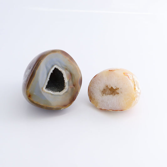 Carnelian Geodes Set of 2