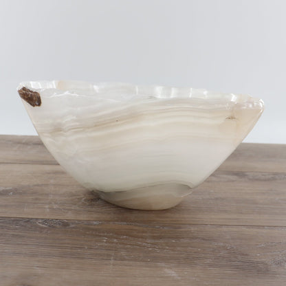 Mexican Onyx/Calcite Bowl 12"