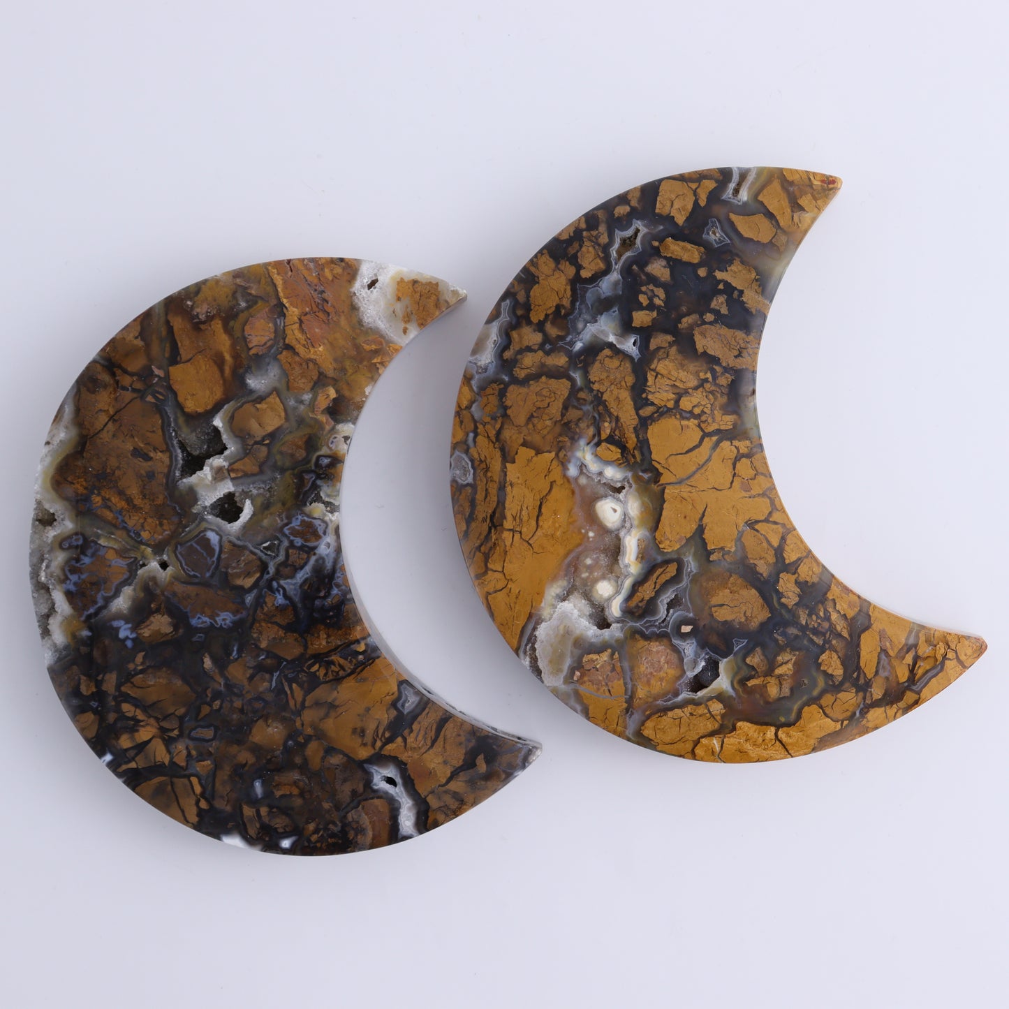 Brecciated Jasper Moons Set of 6 - Expert Wholesale and Supplier of Wholesale Crystals & Bulk Gemstones, ["Brecciated Jasper","Indonesia","moons"]