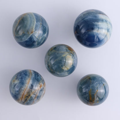 Blue Onyx Spheres Set of 5 - Expert Wholesale and Supplier of Wholesale Crystals & Bulk Gemstones, ["Argentina","Blue Onyx","onyx","Spheres"]