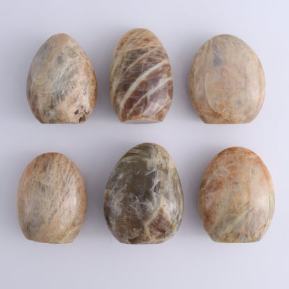 Peach Moonstone Freeform Set of 5 - Expert Wholesale and Supplier of Wholesale Crystals & Bulk Gemstones, ["Freeforms","Peach Moonstone"]