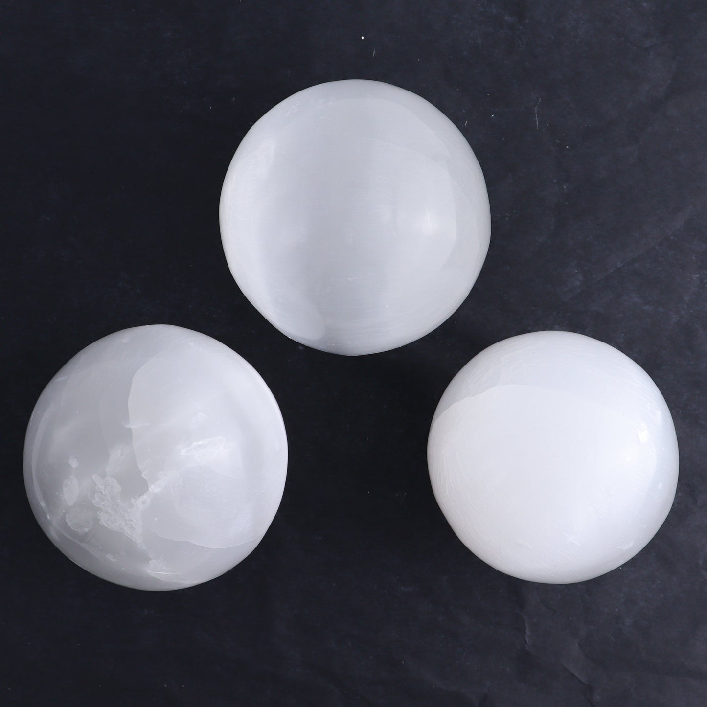 One Selenite (Satin Spar) Sphere 8 cm - 10 cm - Expert Wholesale and Supplier of Wholesale Crystals & Bulk Gemstones, ["Morocco","Selenite","Spheres"]
