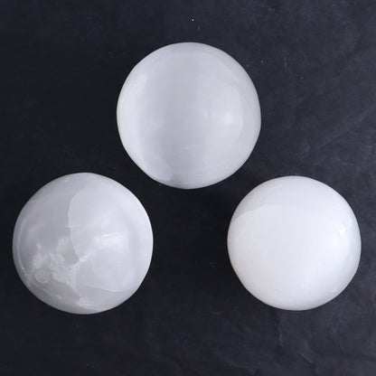 One Selenite (Satin Spar) Sphere 8 cm - 10 cm - Expert Wholesale and Supplier of Wholesale Crystals & Bulk Gemstones, ["Morocco","Selenite","Spheres"]