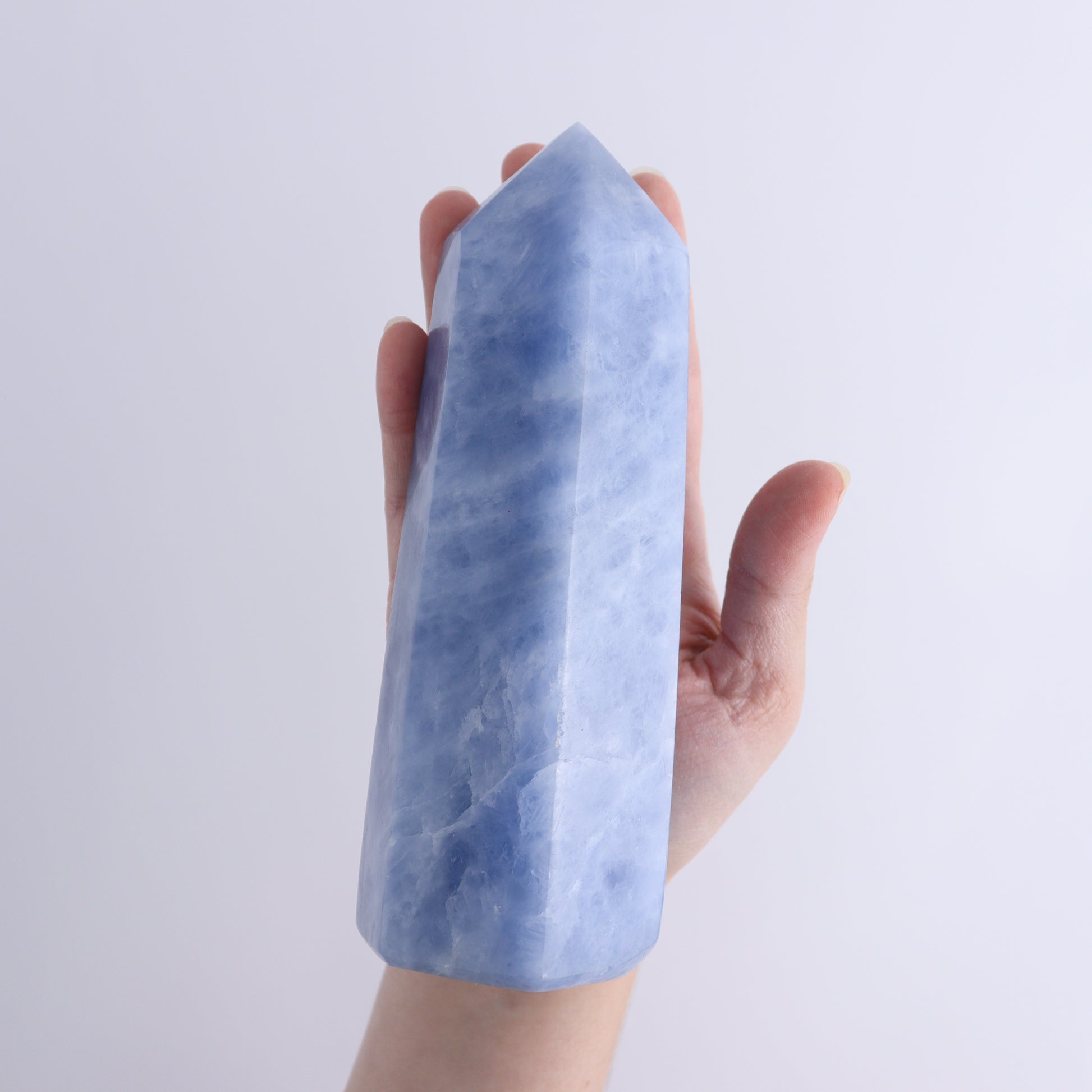Blue Calcite Towers Set of 3 - Expert Wholesale and Supplier of Wholesale Crystals & Bulk Gemstones, ["Blue Calcite","Calcite","close_30","Towers"]