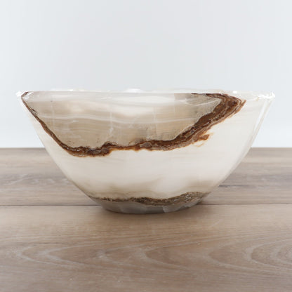 Mexican Onyx/Calcite Bowl 12"