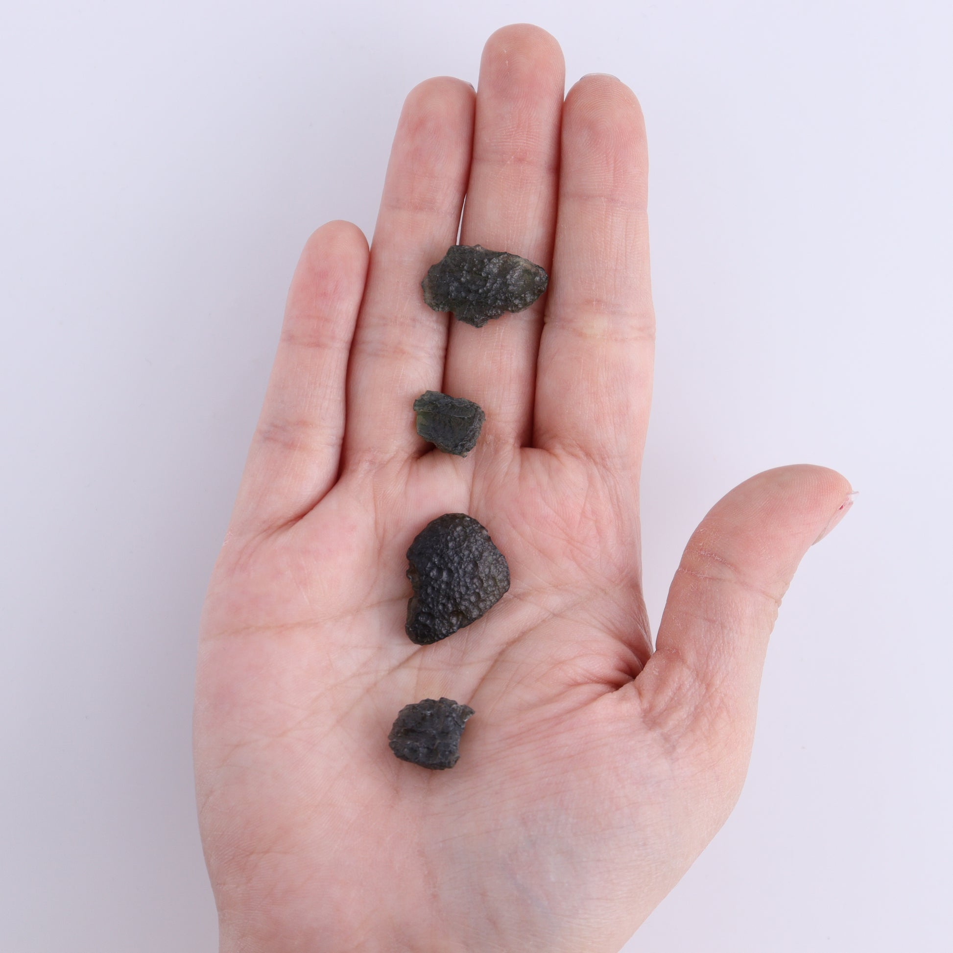 Moldavite Pieces Set of 6 - Expert Wholesale and Supplier of Wholesale Crystals & Bulk Gemstones, ["Czech Republic","Moldavite","Pieces"]