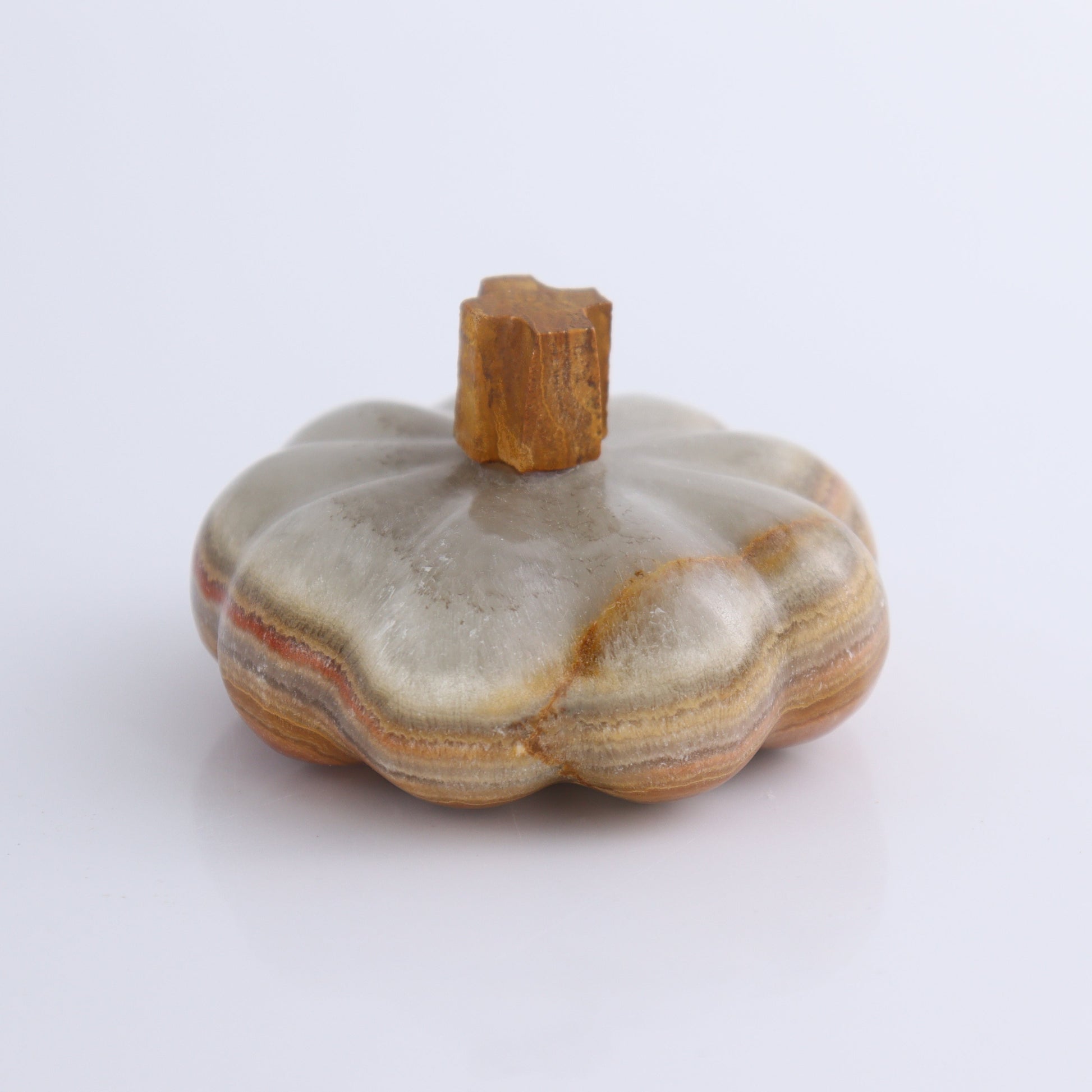 One Flat Green Onyx Pumpkin - Expert Wholesale and Supplier of Wholesale Crystals & Bulk Gemstones, ["Catalog Onyx","Mexico","onyx","Pumpkin"]