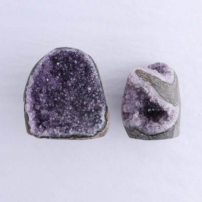 Uruguay Amethyst Cut Base Set of 7 - Expert Wholesale and Supplier of Wholesale Crystals & Bulk Gemstones, ["Amethyst","Cut Base","Uruguay"]