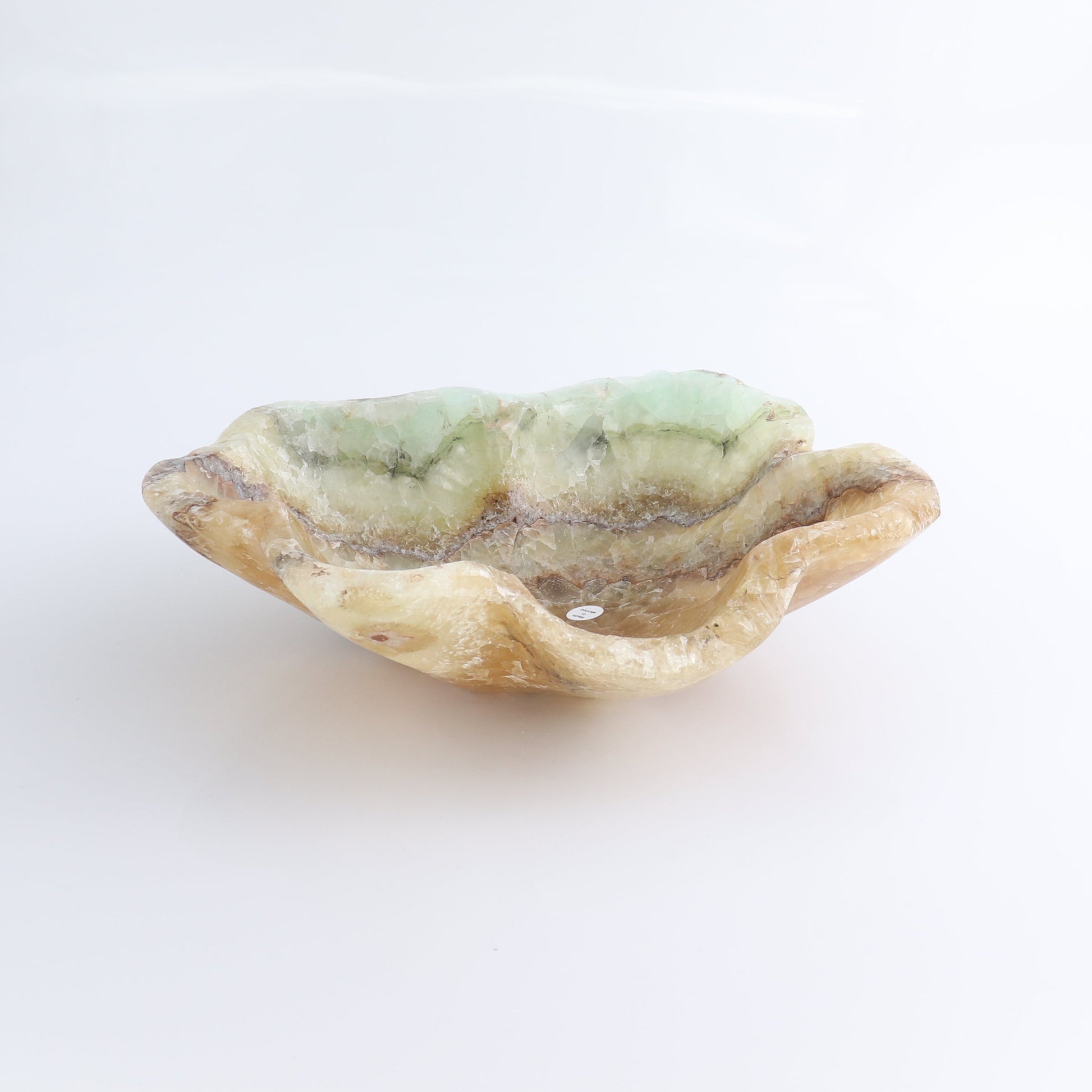 One Medium Bowl Mexican Onyx/Calcite Honey & Green Rough - Expert Wholesale and Supplier of Wholesale Crystals & Bulk Gemstones, ["bowl","Calcite","Catalog Onyx","Decorative Dish","Mexico","onyx"]