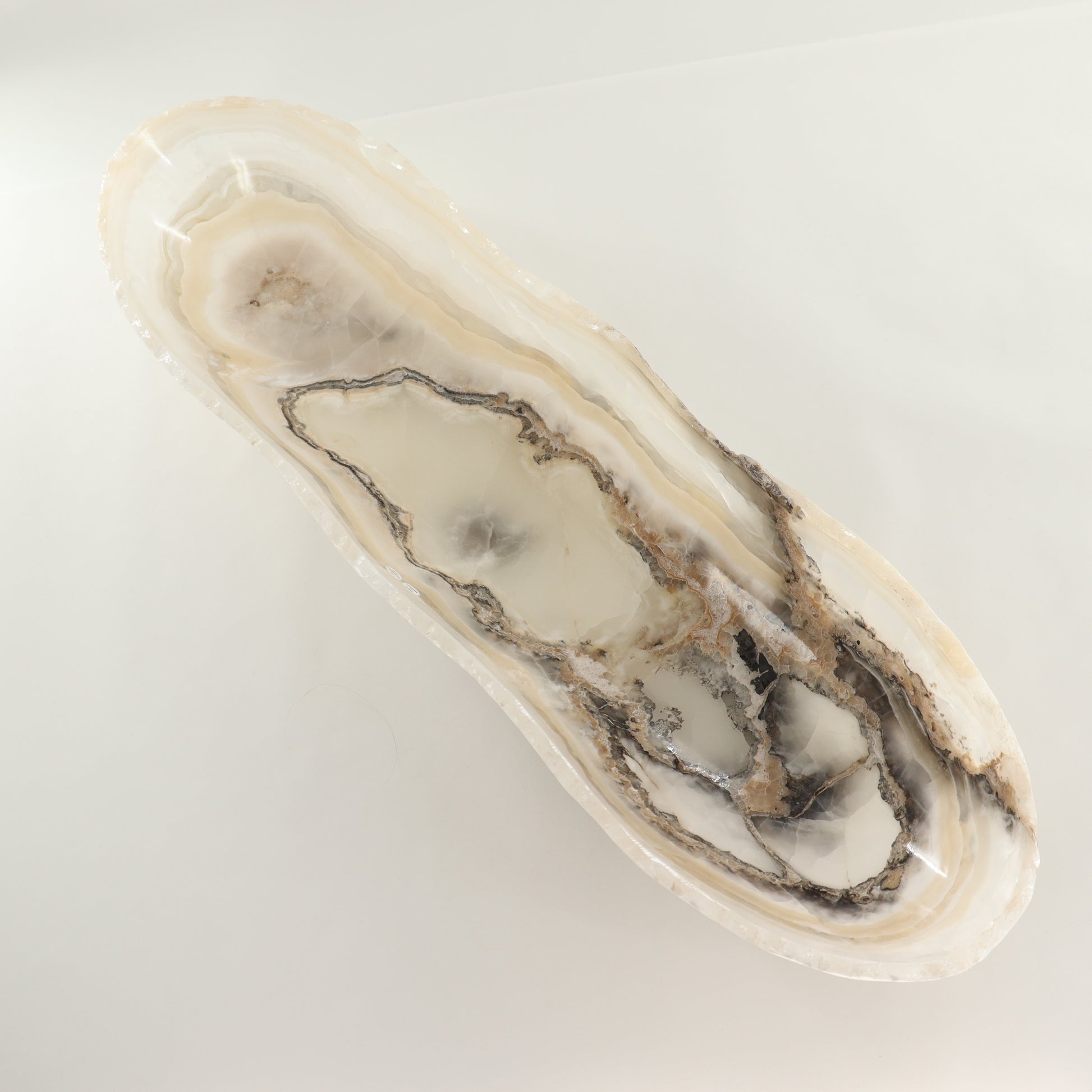 Onyx Canoe Bowl - Expert Wholesale and Supplier of Wholesale Crystals & Bulk Gemstones, ["Bowls","canoe","Mexico","onyx"]