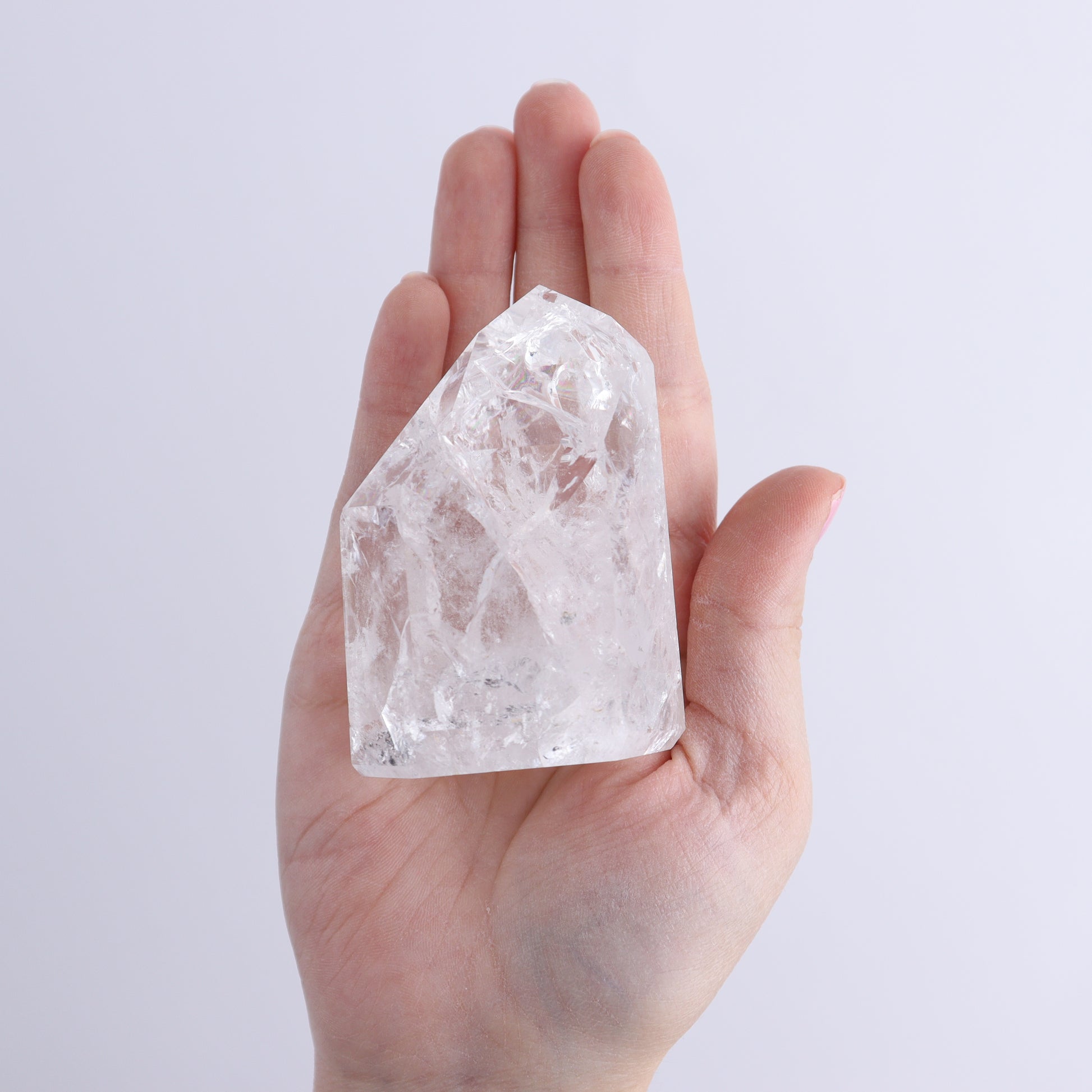 Crackled Quartz Towers Set of 6 - Expert Wholesale and Supplier of Wholesale Crystals & Bulk Gemstones, ["Brazil","Clear Quartz","Crackled","Points","Quartz","Towers"]