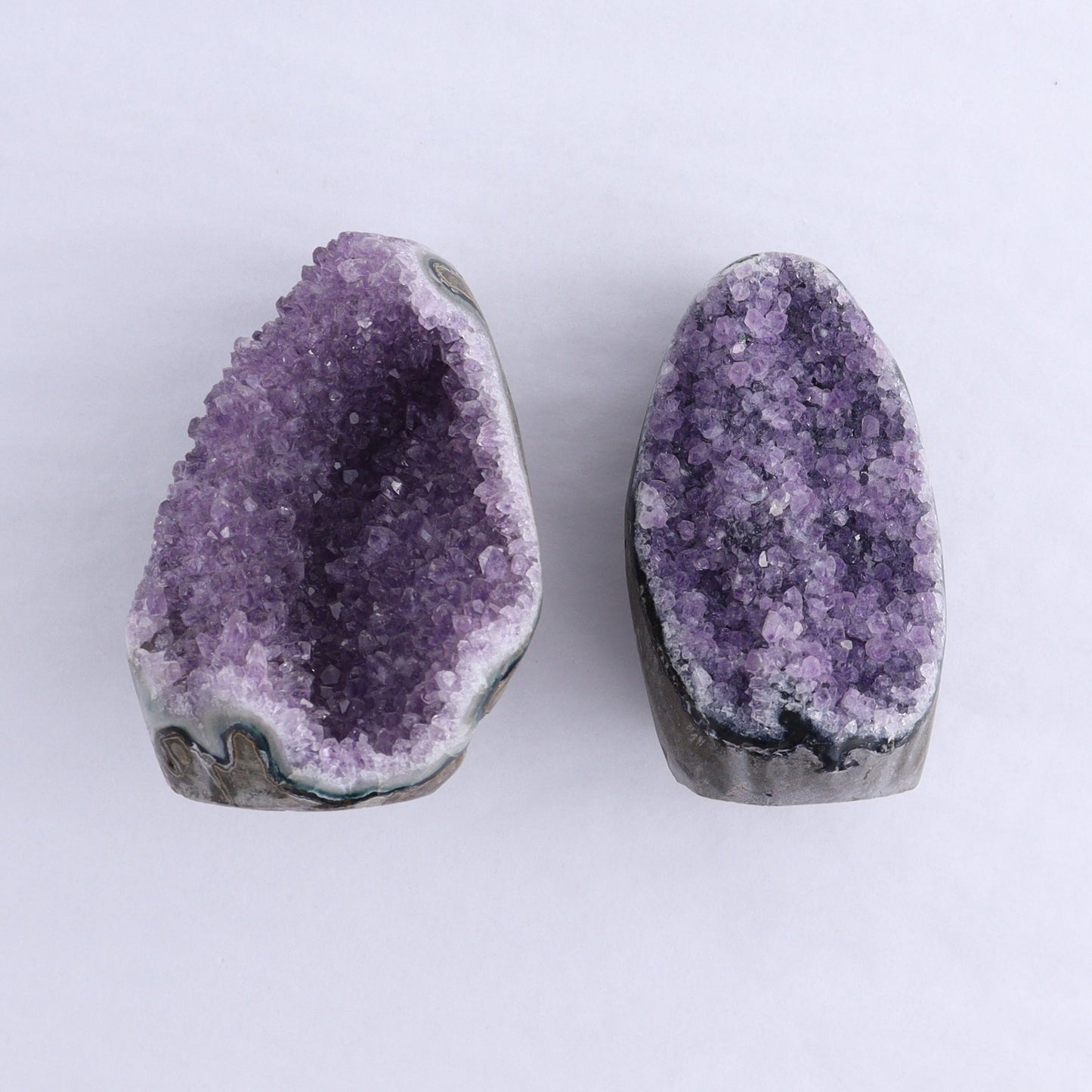 Uruguay Amethyst Cut Base Set of 7 - Expert Wholesale and Supplier of Wholesale Crystals & Bulk Gemstones, ["Amethyst","Cut Base","Uruguay"]