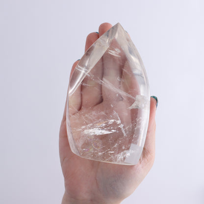 Imperfect Clear and Smoky Quartz Flames Set of 4 - Expert Wholesale and Supplier of Wholesale Crystals & Bulk Gemstones, ["Brazil","Clear Quartz","flames","Quartz"]