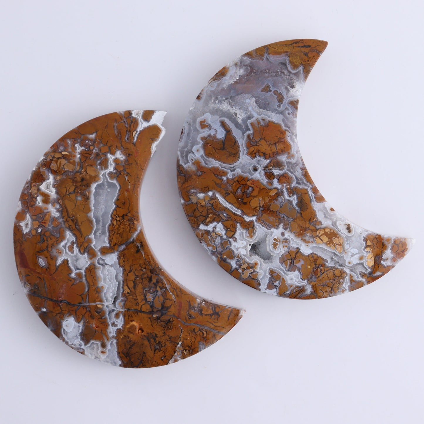 Brecciated Jasper Moons Set of 6 - Expert Wholesale and Supplier of Wholesale Crystals & Bulk Gemstones, ["Brecciated Jasper","Indonesia","moons"]