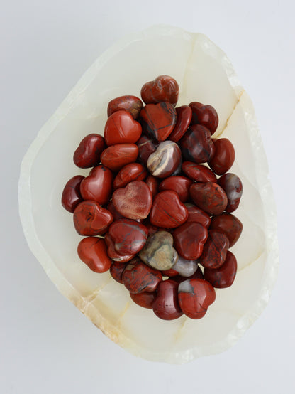 1/2kg Red Jasper Hearts - Expert Supplier of Wholesale Crystals & Bulk Gemstones