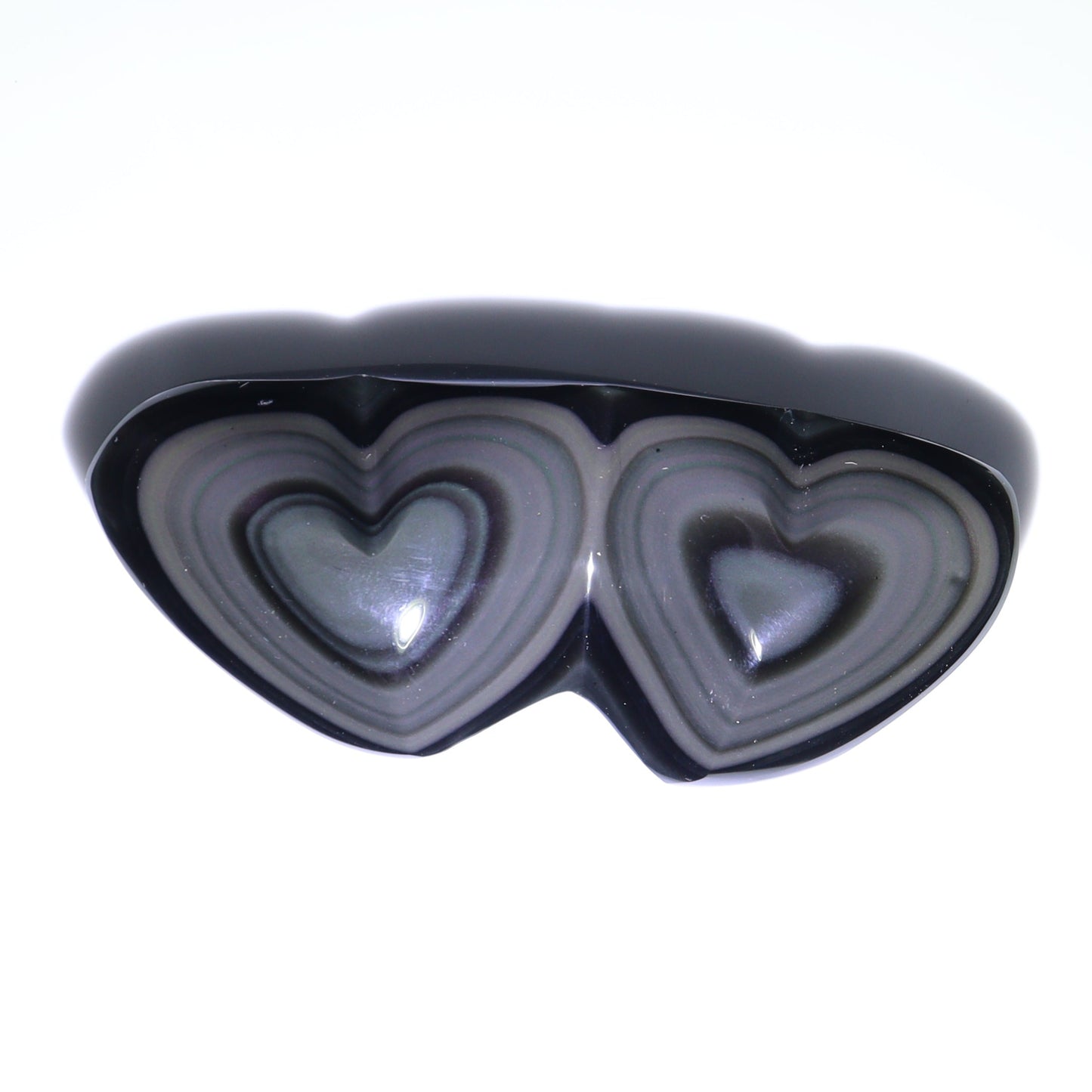 Rainbow Obsidian Heart Pairs Set of 8 - Expert Wholesale and Supplier of Wholesale Crystals & Bulk Gemstones, ["Hearts","Mexico","Rainbow Obsidian"]