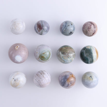Ocean Jasper Spheres Set of 12 - Expert Wholesale and Supplier of Wholesale Crystals & Bulk Gemstones, ["jasper","Madagascar","Ocean Jasper","Spheres"]